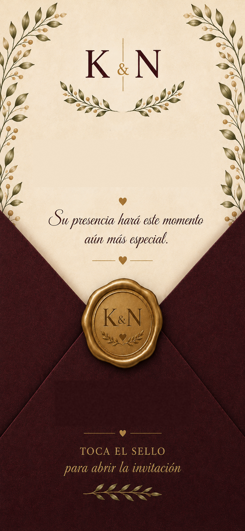 Portada de la invitación